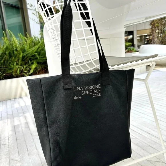NWT Large Tote Handbag PU Leather Women - Picture 1 of 9